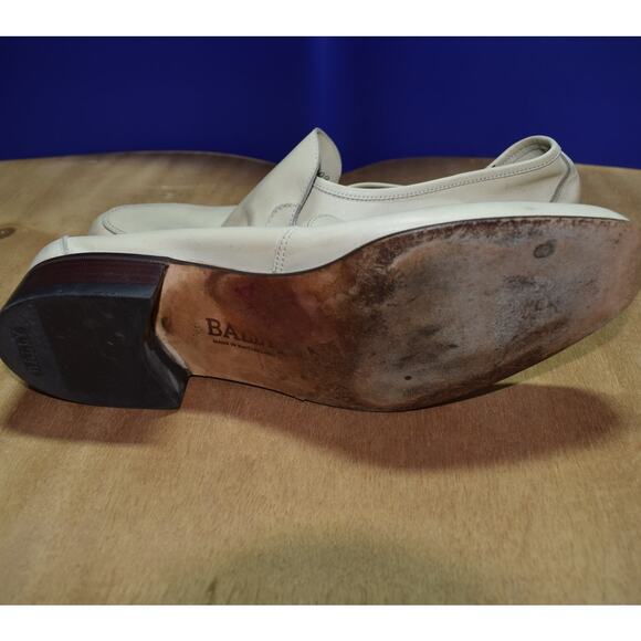 Bally Switzerland Continental Toreto White Leather Loafers Men’s 9 - Picture 5 of 5